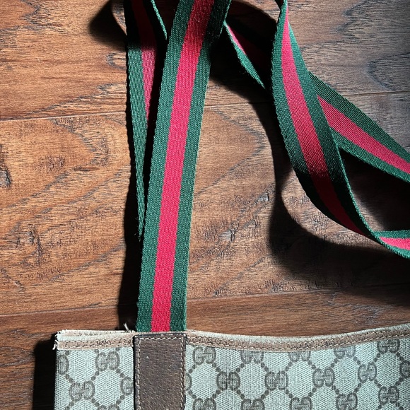 Authentic GUCCI Web Sherry Line Shoulder Tote Bag - Picture 13 of 13